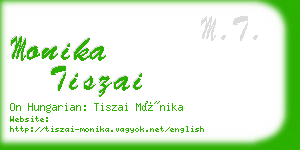 monika tiszai business card